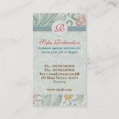 heldere kleurrijke bloemen  visitekaartjes (Achterkant)