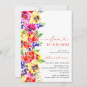 Heldere kleurrijke bloemenliefde in Bloom Vrijgeze Kaart (Voorkant)
