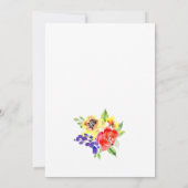 Heldere kleurrijke bloemenliefde in Bloom Vrijgeze Kaart (Achterkant)