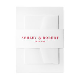 Heldere & kleurrijke bloemennouveau roze bruiloft uitnodigingen wikkel