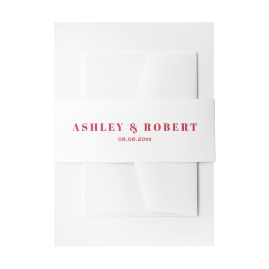 Heldere & kleurrijke bloemennouveau roze bruiloft uitnodigingen wikkel (Voorkant Voorbeeld)