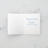 Heldere, kleurrijke, bloemige Swirly Verjaardag Ka Kaart (Binnen)