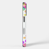 Heldere kleurrijke bubbels gepersonaliseerd wit Case-Mate iPhone case (Achterkant / Rechts)