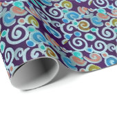 Heldere Kleurrijke Cirkels en het Verpakkende Cadeaupapier (Rol Hoek)