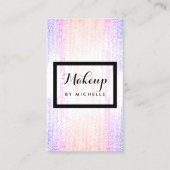 Heldere Kleurrijke Confetti Stippen Make-up Artist Visitekaartje (Voorkant)