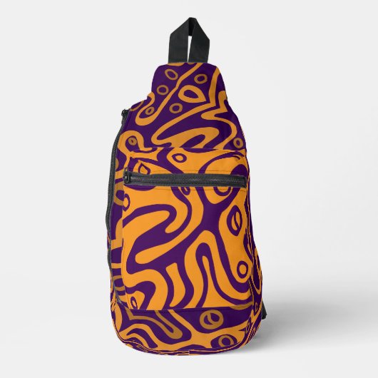Heldere kleurrijke cross body tas (Voorkant)