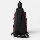 Heldere kleurrijke cross body tas (Achterkant)