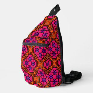 Heldere kleurrijke cross body tas