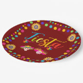 Heldere kleurrijke Fiesta Fun Papieren Bordje (Gekanteld)