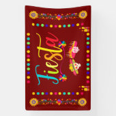 Heldere kleurrijke Fiesta Fun Spandoek (Verticaal)