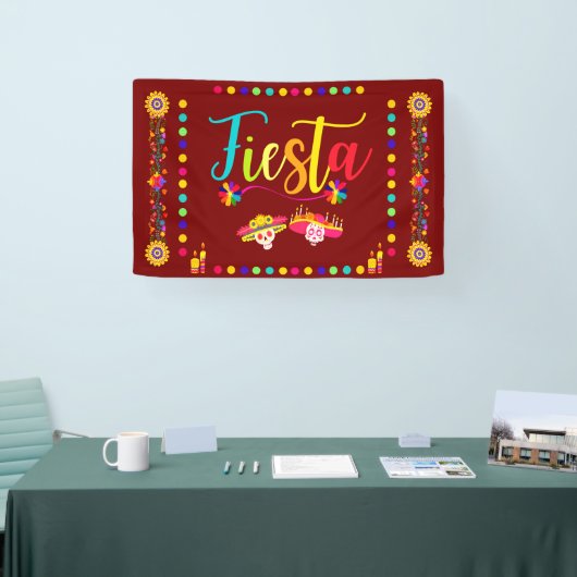 Heldere kleurrijke Fiesta Fun Spandoek (Beurs)