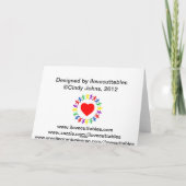 Heldere, kleurrijke Floral Swirly Verjaardag Kaart (Achterkant)