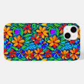 Heldere kleurrijke folk art bloemen Case-Mate iPhone case (Achterkant (horizontaal))