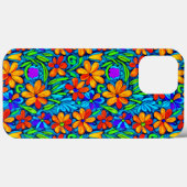 Heldere kleurrijke folk art bloemen Case-Mate iPhone case (Achterkant (horizontaal))