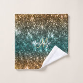 Heldere kleurrijke glitter bad handdoek (Wasdoekje)