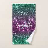 Heldere kleurrijke glitter bad handdoek (Handdoek)