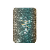 Heldere kleurrijke glitter badmat (Voorkant Verticaal)