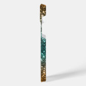 Heldere kleurrijke glitter iPhone hoesje (Linkerkant)