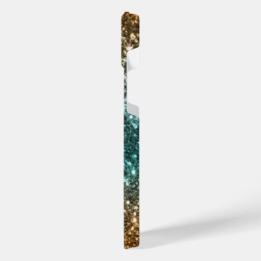 Heldere kleurrijke glitter iPhone hoesje (Linkerkant)