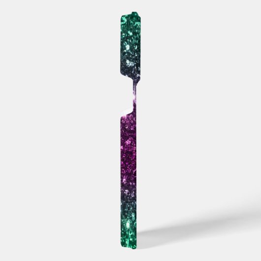 Heldere kleurrijke glitter iPhone hoesje (Rechterkant)