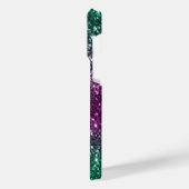 Heldere kleurrijke glitter iPhone hoesje (Linkerkant)