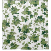 Heldere kleurrijke groene klimmende klimop douchegordijn (Voorkant)