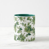 Heldere kleurrijke groene klimmende klimop mok (Midden)