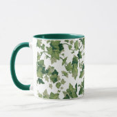 Heldere kleurrijke groene klimmende klimop mok (Links)