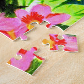 heldere kleurrijke hippopotamus en vogels legpuzzel (Zijkant)