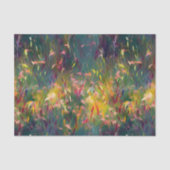 Heldere, kleurrijke, impressionistische wildbloeme tissuepapier (Voorkant)