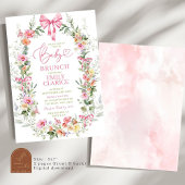 Heldere Kleurrijke Lente Bloemen Meisje Baby Brunc Kaart