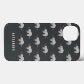 Heldere kleurrijke leuke cartoon luiaard Case-Mate iPhone case (Achterkant (horizontaal))