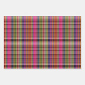 Heldere kleurrijke leuke geruite patronen inpakpapier vel (Voorkant 2)