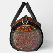 Heldere kleurrijke Mandala Rood Goud op Zwart Plunjezak (Rechts)