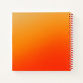 Heldere kleurrijke moderne eenvoudige monogram notitieboek (Achterkant)