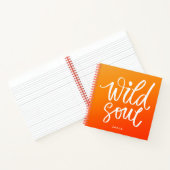 Heldere kleurrijke moderne eenvoudige monogram notitieboek (Binnen)