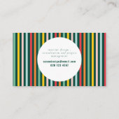 Heldere kleurrijke moderne visitekaartje (Achterkant)