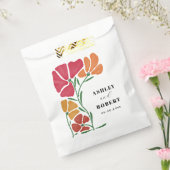 Heldere & kleurrijke Nouveau Floral bruiloft Bedankzakje (Gezegeld)