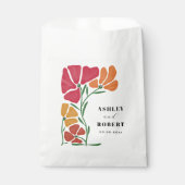 Heldere & kleurrijke Nouveau Floral bruiloft Bedankzakje (Voorkant)