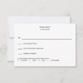 Heldere & kleurrijke Nouveau Floral bruiloft RSVP Kaartje (Voorkant)