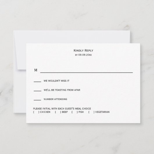 Heldere & kleurrijke Nouveau Floral bruiloft RSVP Kaartje (Voorkant)