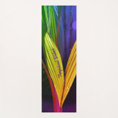 Heldere Kleurrijke Palm Fronds Tropische Yoga Mat (Voorkant)