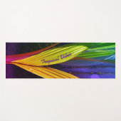 Heldere Kleurrijke Palm Fronds Tropische Yoga Mat (Voorkant (horizontaal))