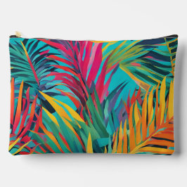Heldere kleurrijke palmbladeren roze Aqua Blauwgro Etui