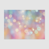 Heldere kleurrijke, pastel bokeh, wazige schitteri tissuepapier (Voorkant)