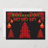 Heldere Kleurrijke Plakken & Baubles Kerst Custom Kaart (Achterkant)