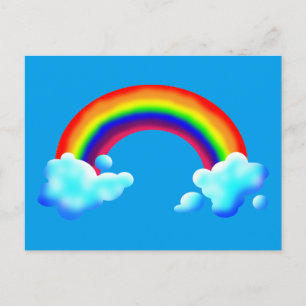 Heldere & Kleurrijke Regenboog Briefkaart