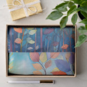 Heldere, kleurrijke regenboog herfstbladeren Decou Tissuepapier (Geschenk)