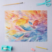 Heldere, kleurrijke regenboog herfstbladeren Decou Tissuepapier (Craft)