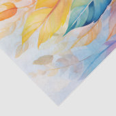 Heldere, kleurrijke regenboog herfstbladeren Decou Tissuepapier (Detail)